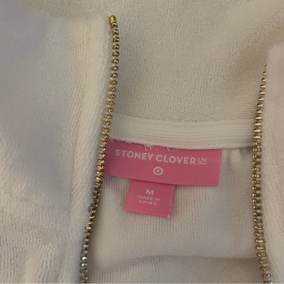 Stoney Clover x Target White Terry Cloth Quarter Zip + Shorts Set - Picture 4 of 5